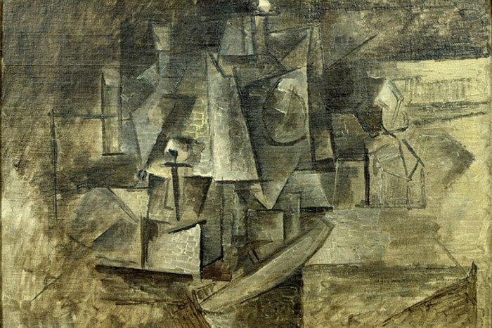 cubist painting by Pablo Picasso known as "La Coiffeuse"
